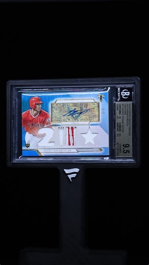 2018 Topps Triple Threads Sapphire Shohei Ohtani ROOKIE PATCH AUTO 3/3 #TTAR-SO1 BGS 9.5 GEM