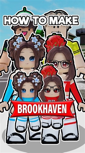 How To Make EVERYONE From Brook & Riley In Brookhaven Roblox! 😱#shorts