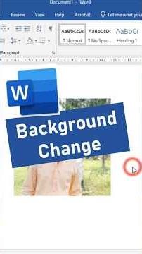 🖼️ Change Picture Background in MS Word Like Magic! ✨