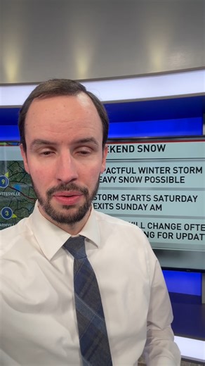 ABC13's Thomas Battle gives us a look at what winter weather we can expect this weekend. MORE: https://bit.ly/4jOtWMU | ABC 13 - WSET