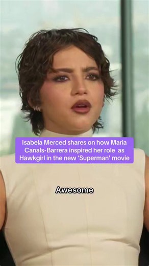 Isa Merced Daily on X: "Isabela Merced sharing her thoughts on Maria Canals-Barrera and the inspiration she got through her for doing her Hawkgirl role in Superman 2025!!!" / X