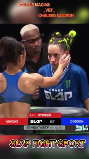 FAULINE MACIAS VET CHELSEA DODSON HER FACE knowckouts slap sport #powerslap #sports