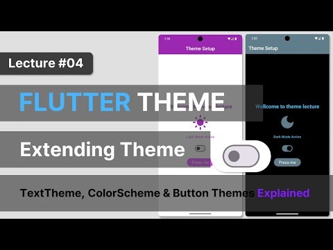 Flutter Theme Mastery 🎨 | #04 | TextTheme, ColorScheme & Button Themes Explained