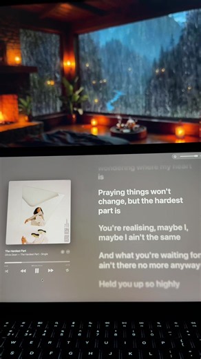 The Hardest Part — Olivia Dean lyrics lipsync