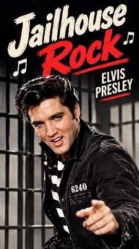 Jailhouse Rock – Elvis Presley (Lyrics) 🎸🔥 | 1957 #OldSong #ElvisPresley #RockStar #OldiesGoldSongs