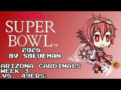 Tecmo Super Bowl 2026 (NES)(SBlueman) - Arizona Cardinals - Week 3