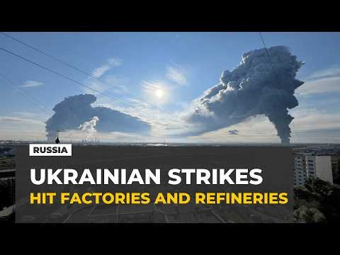 Ukrainian drones strike deep inside Russia, hitting refinery and Wildberries warehouse