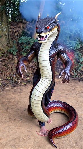 From Human to Giant Snake in Seconds 😳🐍