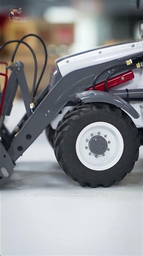 Check out this epic comparison! 1/14 BL71 Backhoe Loader & lesu 1050 Tractor #rc #model #machine