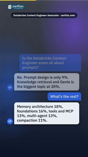 Is the Databricks Context Engineer exam all about prompts? Syllabus in 45s