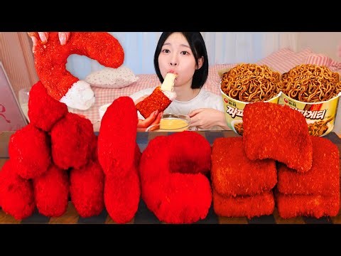 ASMR MUKBANG| 직접 만든 치토스 양념치킨 칠리스 킬바사 핫도그 짜파게티 먹방 & 레시피 CHEETOS CHICKEN AND BLACK BEAN NOODLES EATING