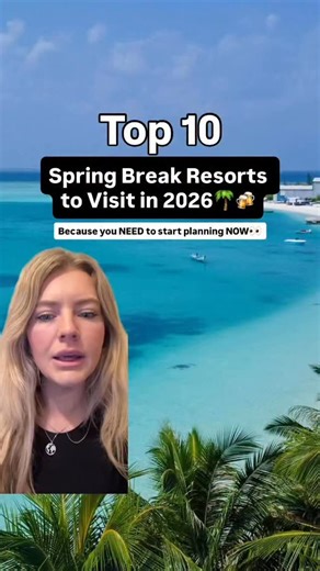 These are the Top 10 All-Inclusive Resorts to Visit for Spring Break This Year ☀️🍹 ✨ Breathless Punta Cana Resort & Spa — Dominican Republic ✨ Riu Santa Fe — Los Cabos, Mexico ✨ Hard Rock Hotel & Casino Punta Cana — Dominican Republic ✨ Planet Hollywood Costa Rica ✨ Hyatt Vivid Grand Island — Cancun, Mexico ✨ Viva Fortuna — Freeport, Bahamas ✨ Royalton Chic — Antigua ✨ Margaritaville Island Reserve — Riviera Maya, Mexico ✨ Temptation Cancun Resort — Cancun, Mexico ✨ Breathless Cabo San Lucas Re