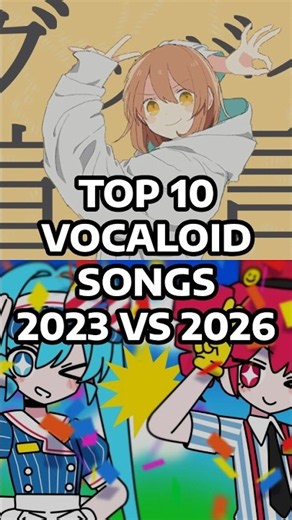 The most viewed VOCALOID songs 3 years ago vs. today #vocaloid #hatsunemiku
