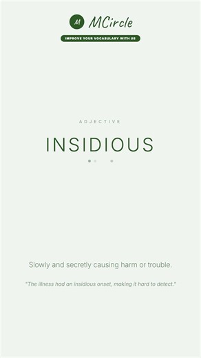 Learn English: What is Insidious? | Vocabulary Shorts