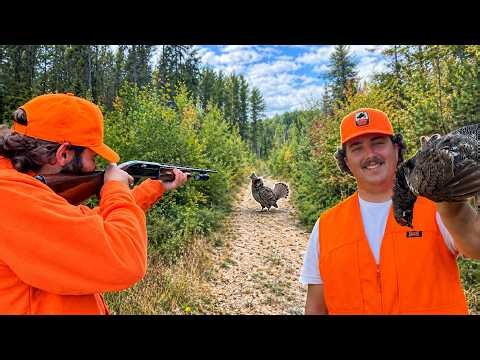 Crazy GROUSE HUNTING in the Canadian Woods!