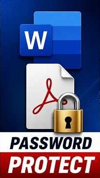 How to Password Protect a PDF in Microsoft Word