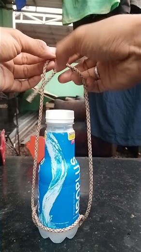 tricks for tying a string around a bottle #knot #simpleknot