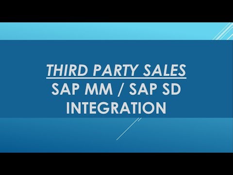 third party sales sap sd | third party sales sap mm | third part sales process sap sd mm integration
