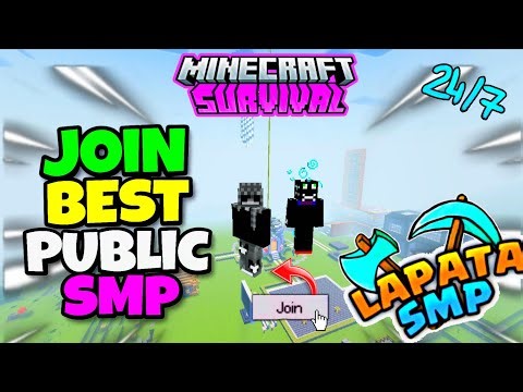 🍿New Best Public Survival Smp Server For Minecraft 🩸| Java/Pe/Pojav | 24/7 Online | Free To Join🔥