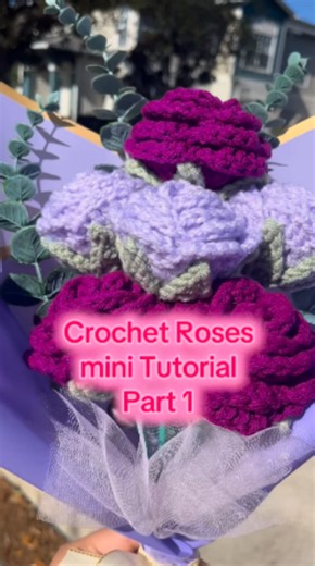 Easy crochet rose pattern: Part 1