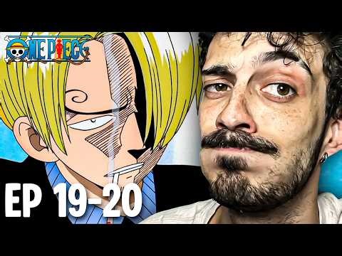 ONE PIECE Episodes 19-20 REACTION 🏴‍☠️🦜 CONOCEMOS A SANJI 🥋
