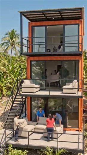 From Scrap to Luxury: Building a3-Story Shipping Container Home | RealConstruction Timelapse #asmr