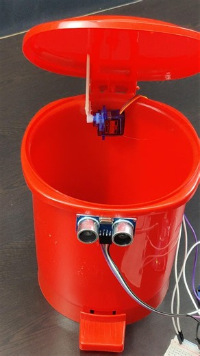 Working on new project #smartdustbin #automaticdustbin #robot #robotics