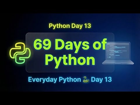 Day 13 of 69 Days of Python – Sets Explained Simply (Unique & Fast Data) | Everyday Python
