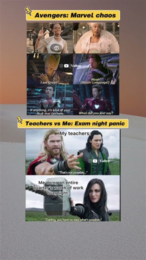 Marvel Memes That Are Too Real 😂💀 | Thor, Loki & Avengers #Shorts