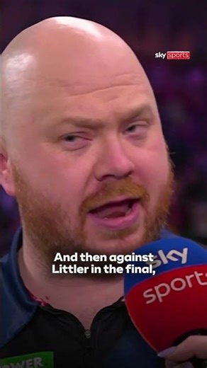 Justin Hood promises a nine-darter WHEN he plays Luke Littler in the final 🤝 #darts #shorts
