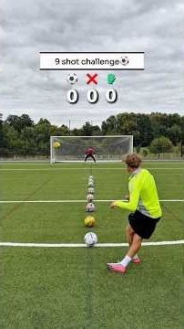9 Ball Challenge ⚽️ #football #soccer #futbol #challenge
