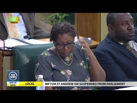 News Bite: MP for St Andrew SW suspended from Parliament