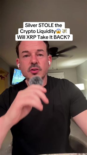 December 28th, 2025 🪙 Silver STOLE the Crypto Liquidity😱 💸 Will XRP Take It BACK? 🧠 Silver is up huge this year and breaking all-time highs while crypto and XRP price stalls. That’s not random. Banks are getting squeezed, the Fed is quietly injecting emergency repo liquidity, and capital is hiding in metals instead of flowing into digital assets. The rotation only happens when tokenization goes live and real-world value moves on digital rails. That’s when XRP becomes settlement instead of sp