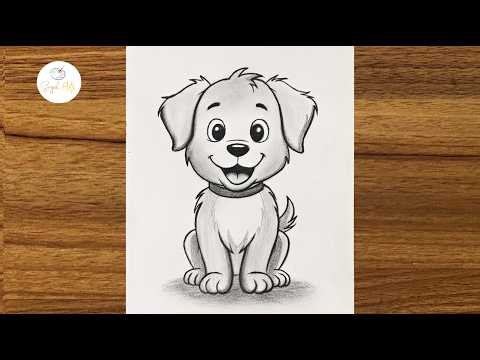 How to draw a cute puppy || easy drawing for beginners