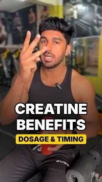 Creatine Benefits, Dosage & Timing for Fat Loss and Muscle Gain #creatine #supplements #gym