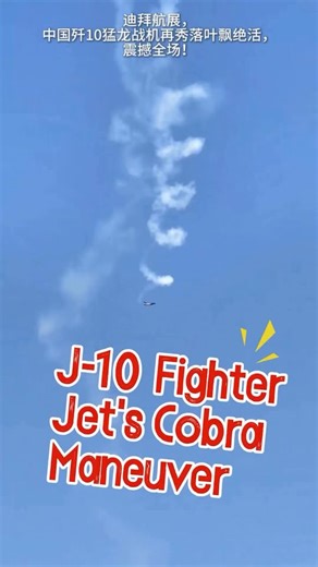 At the Dubai Airshow, China‘s J-10 ”Vigorous Dragon“ fighter jet once again showcased its stunning ”cobra maneuver“ (aerial acrobatics), wowing the entire audience! | Embassy of China in Bahrain 中国驻巴林大使馆
