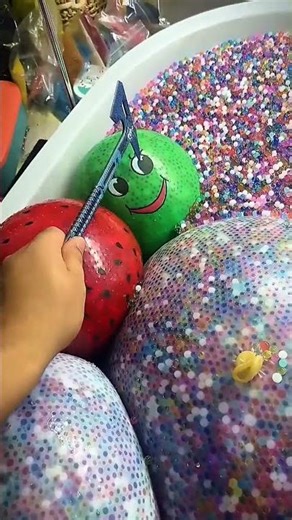 Giant Balloon Full of Orbeez Explosion 🎈💥 Most Satisfying Pop Ever #balloonpop #satisfying #asmr
