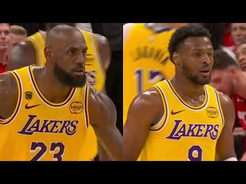 LeBron to Bronny LOB 🤯 Father-Son Chemistry Goes CRAZY vs Rockets