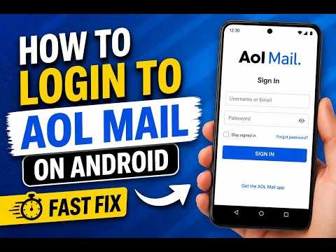 How to login to AOL Mail on Android - Fast Fix