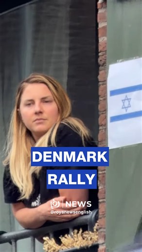 Woman removes ‘Israeli’ flag during pro-Palestine protest in Denmark