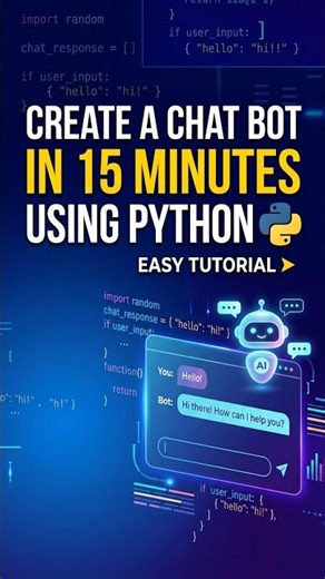Create an AI Chat Bot in 15 minutes using Python || Ai chat bot