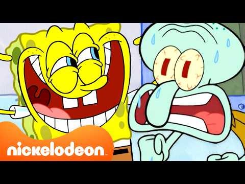 60 Minutes of Squidward Being Annoyed at SpongeBob 🙄 | ‪@Nicktoons‬