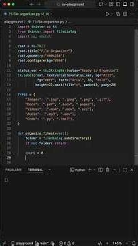 File Organizer in Python - Tkinter Tutorial