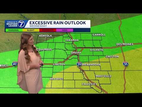 Omaha rain chances stick around through Wednesday