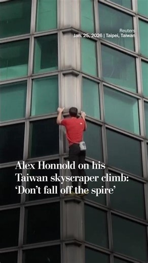 Alex Honnold on his Taiwan skyscraper climb: ‘Don’t fall off the spire’