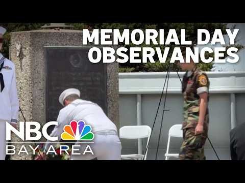 Memorial Day observances take place across Bay Area