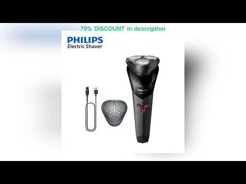 #PHILIPS S1113 Electric Shaver USB Charge Stainless Steel PowerCut Blade Razor Triple Floating Head