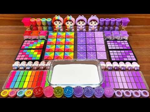 Slime Mixing Random Things Into Glossy Slime For Relaxing ASMR #1225