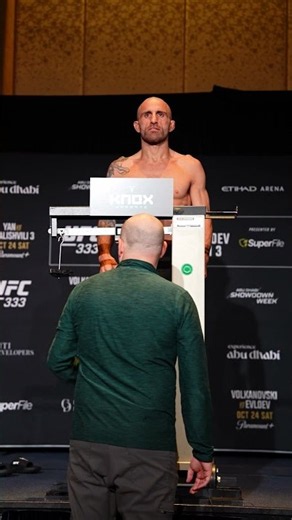 Volkanovski has made weight #ufc333