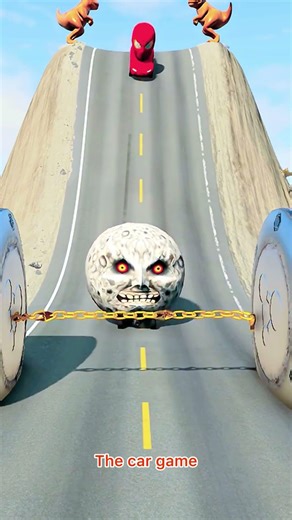 Impossible Car Escape Challenge 😱 Can This Car Break The Giant Chain #shorts #car #game